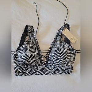 CALIA by Carrie Underwood Women's Padded Bikini Top, NWT, Size L